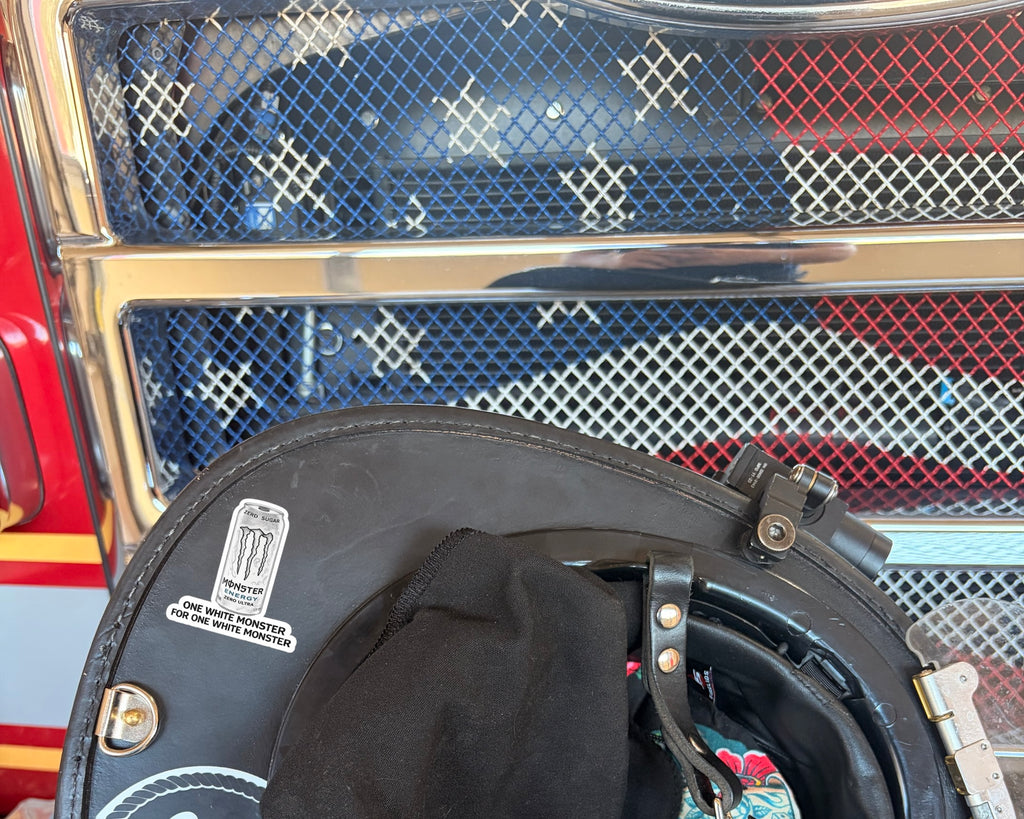 WHITE MONSTER Helmet Sticker