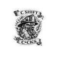 C SHIFT C*CKS HELMET STICKER
