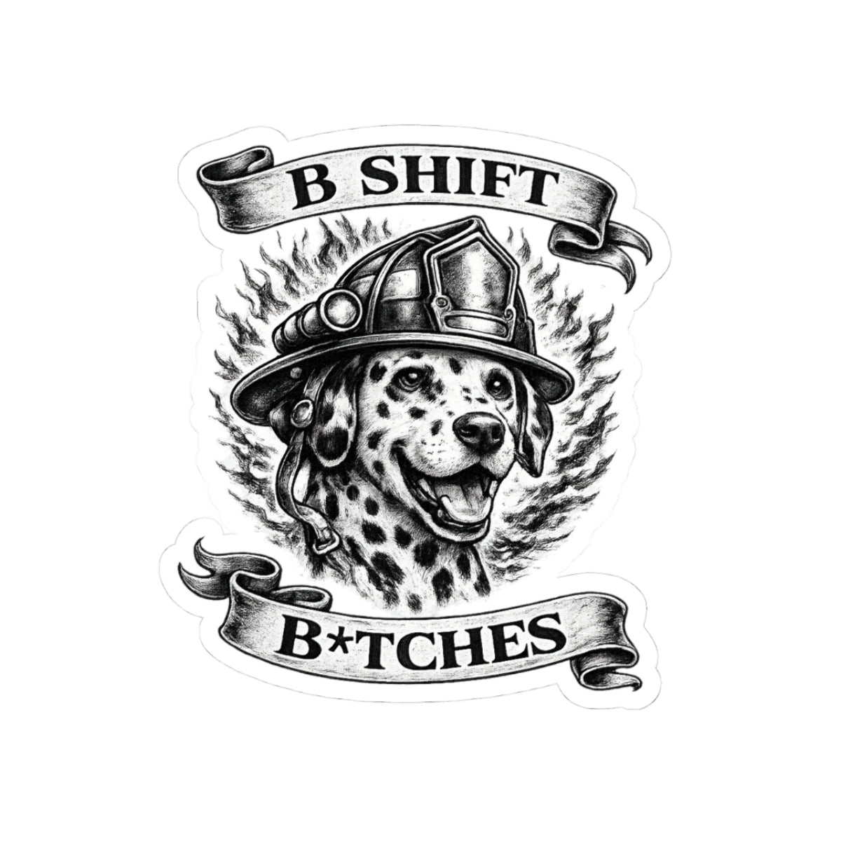 B SHIFT B*TCHES HELMET STICKER 🐕