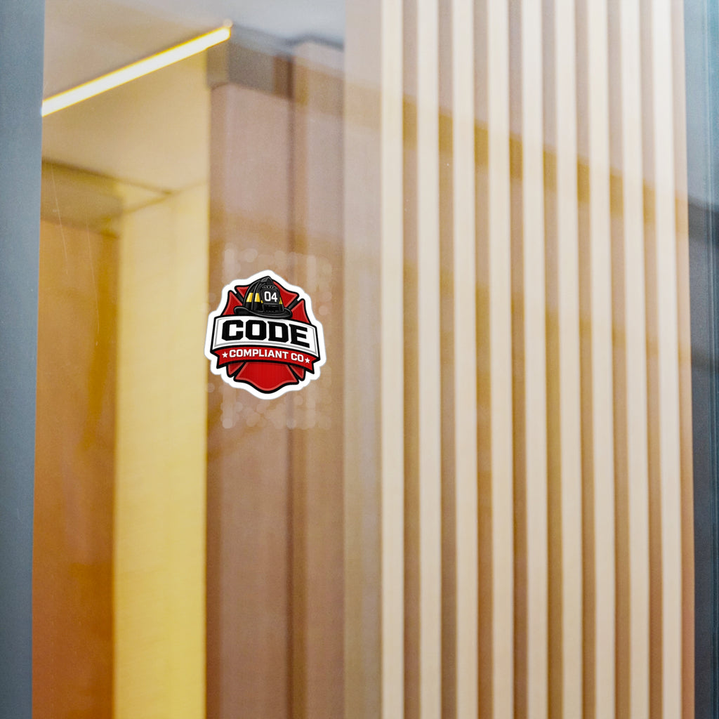 Code Compliant Co Helmet Sticker