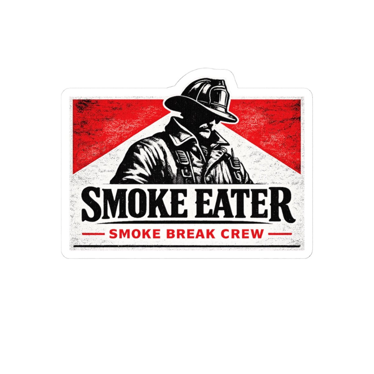 SMOKE BREAK CREW HELMET STICKER