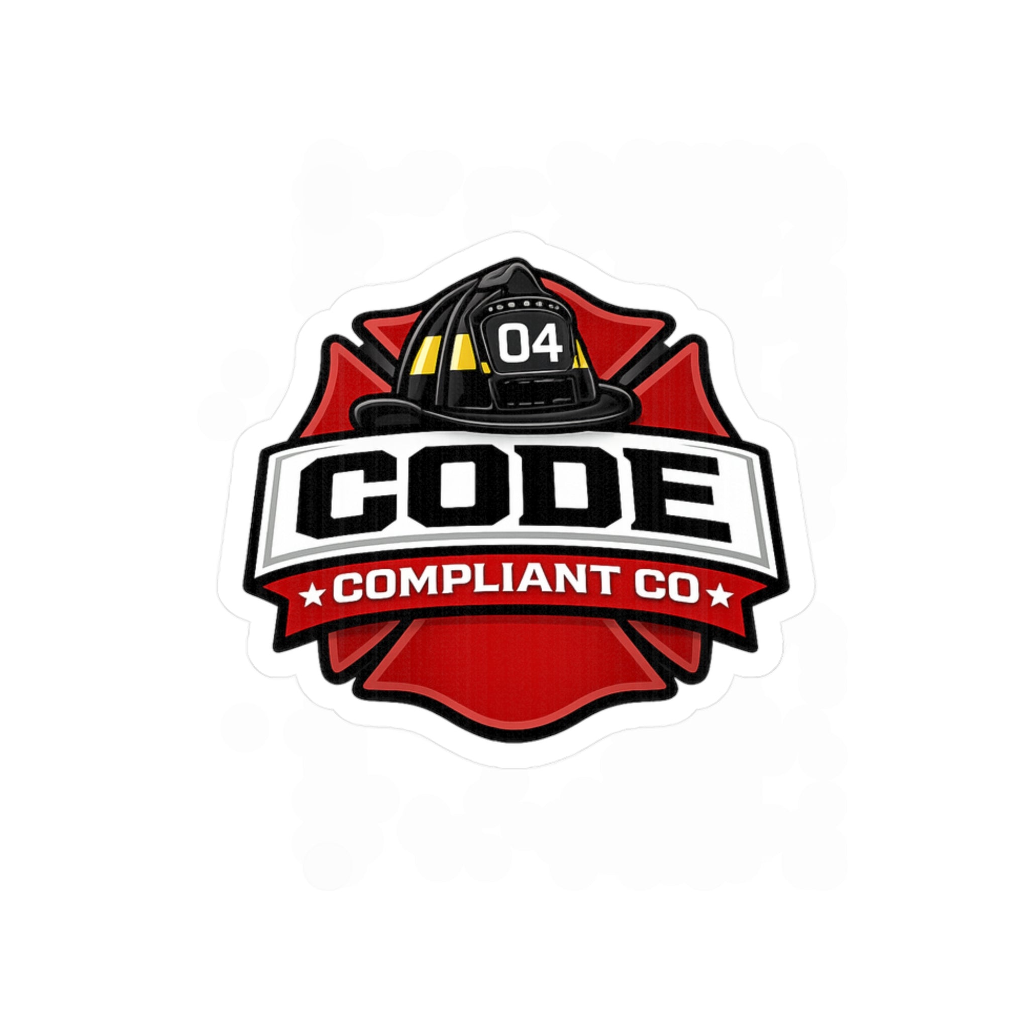 Code Compliant Co Helmet Sticker